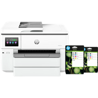 Koop HP OfficeJet Pro 9730 + 2 zwarte + 2 kleuren cartridges