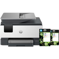Koop HP OfficeJet Pro 9120e + 2 zwarte + 2 kleuren cartridges