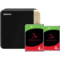 Koop QNAP TS-464-8G + Seagate Ironwolf 8TB (2x4TB)